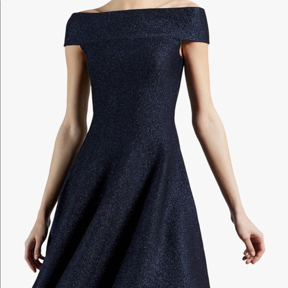 Ted Baker Shelbiy Sparkly Skater Dress, Na…